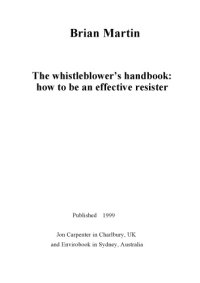 cover of the book The Whistleblower's Handbook: How to Be an Effective Resister