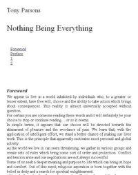 cover of the book Nothing Being Everything: Dialogues from Meetings in Europe