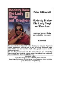 cover of the book Modesty Blaise. Die Lady fliegt auf Drachen