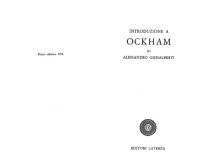 cover of the book Introduzione a Ockham