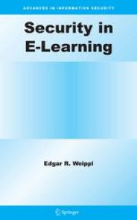 cover of the book Security in E-Learning