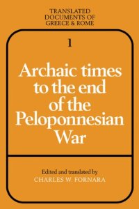 cover of the book Archaic Times to the End of the Peloponnesian War