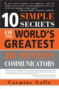 cover of the book 10 Simple Secrets of the World's Greatest Business Communicators