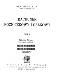 cover of the book Rachunek różniczkowy i całkowy 2