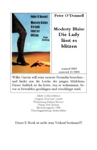 cover of the book Modesty Blaise. Die Lady läßt es blitzen