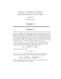 cover of the book Classical Mechanics solution manual