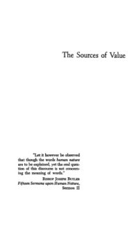 cover of the book The sources of value