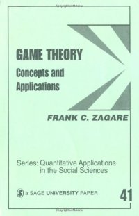 cover of the book Game theory: concepts and applications