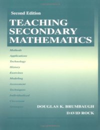 cover of the book Teaching secondary mathematics, Volume 1