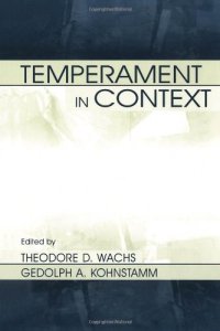 cover of the book Temperament in context