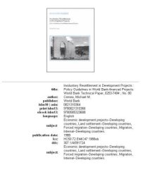 cover of the book Involuntary resettlement in development projects: policy guidelines in World Bank-financed projects