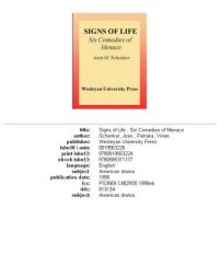 cover of the book Signs of life: six comedies of menace