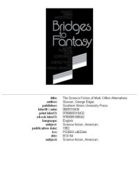 cover of the book Bridges to fantasy