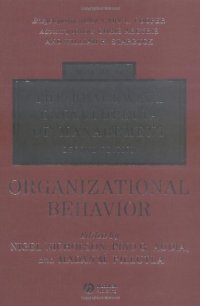 cover of the book The Blackwell Encyclopedia of Management, Organizational Behavior (Blackwell Encyclopaedia of Management) (Volume 11)