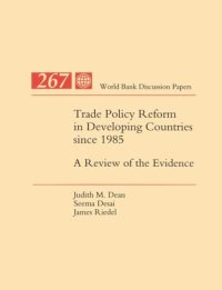 cover of the book Trade policy reform in developing countries since 1985: a review of the evidence