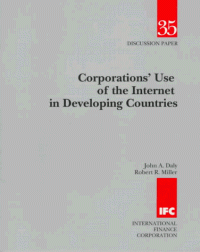 cover of the book Corporations' use of the Internet in developing countries, Part 63