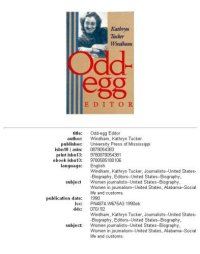 cover of the book Odd-egg editor