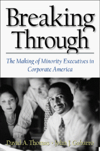 cover of the book Breaking through: the making of minority executives in corporate America