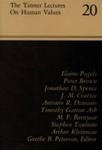 cover of the book The Tanner Lectures on Human Values Vol. 20