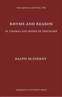 cover of the book Rhyme and reason: St. Thomas and modes of discourse