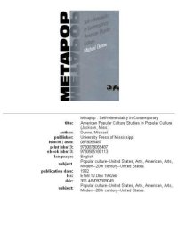 cover of the book Metapop: self-referentiality in contemporary American popular culture