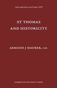 cover of the book St. Thomas and historicity