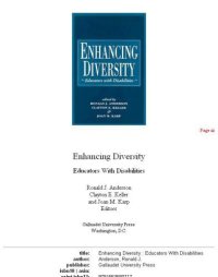 cover of the book Enhancing diversity: educators with disabilities