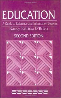 cover of the book Education: a guide to reference and information sources