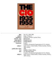 cover of the book The CIO 1935-1955