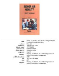 cover of the book Indoor air quality: a guide for facility managers