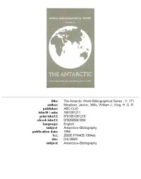 cover of the book The Antarctic