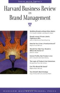 cover of the book Harvard business review on brand management