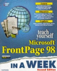 cover of the book Teach yourself Microsoft FrontPage 98 in a week