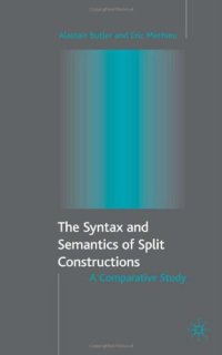 cover of the book The syntax and semantics of split constructions: a comparative study