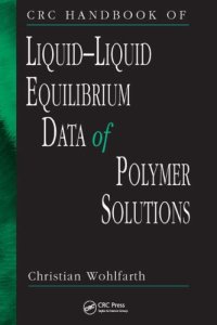 cover of the book CRC Handbook of Liquid-Liquid Equilibrium Data of Polymer Solutions