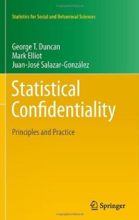 cover of the book Statistical Confidentiality: Principles and Practice