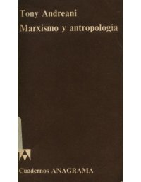 cover of the book Marxismo y antropología