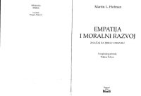 cover of the book Empatija i moralni razvoj: značaj za brigu i pravdu