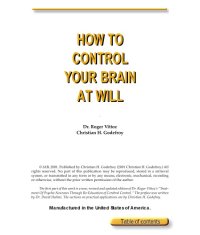 cover of the book How To Control Your Brain At Will