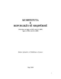 cover of the book Kushtetuta e Republikes se Shqiperise