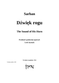 cover of the book Dzwięk rogu