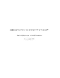 cover of the book The Theory of Incentives : Exercises and Solutions