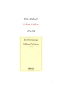 cover of the book Folhas políticas