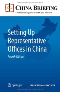 cover of the book Setting Up Representative Offices in China