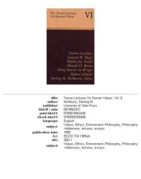 cover of the book Tanner Lectures Vol 6 (Tanner Lectures on Human Values)