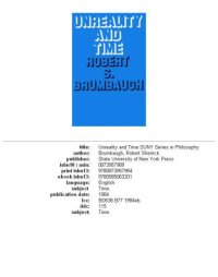 cover of the book Unreality and Time