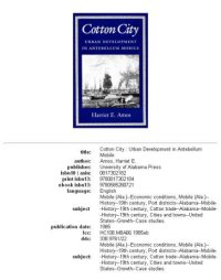 cover of the book Cotton City