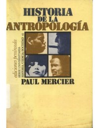 cover of the book Historia de la antropología