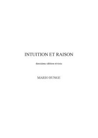 cover of the book Intuition et Raison