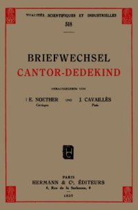 cover of the book Briefwechsel Cantor-Dedekind